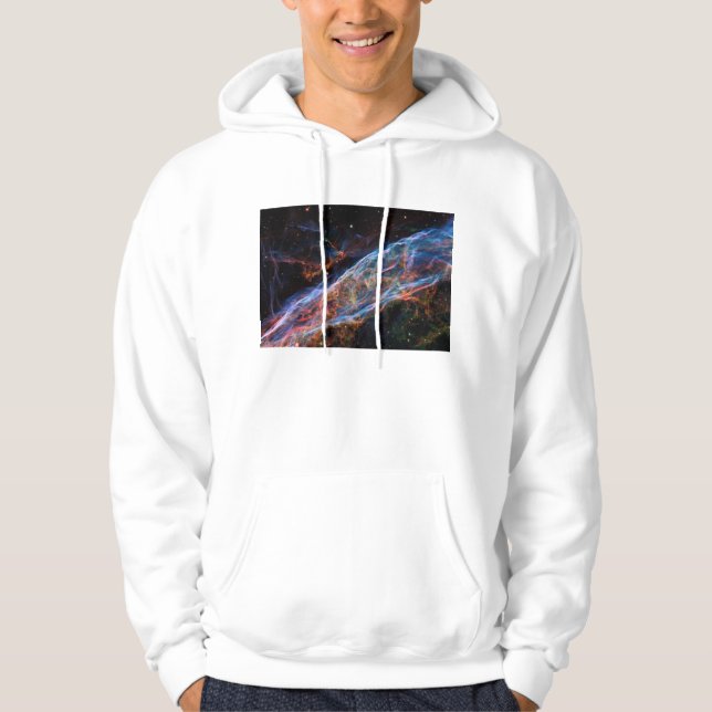 Veil Nebula Supernova Remnants Hubble Telescope Hoodie (Framsida)