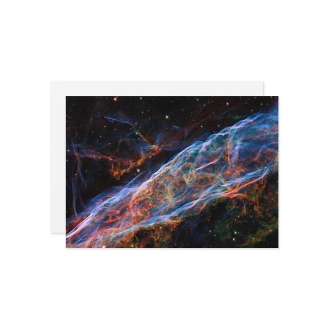 Veil Nebula Supernova Remnants Hubble Telescope Inbjudningar (Fram/Back In Situ)