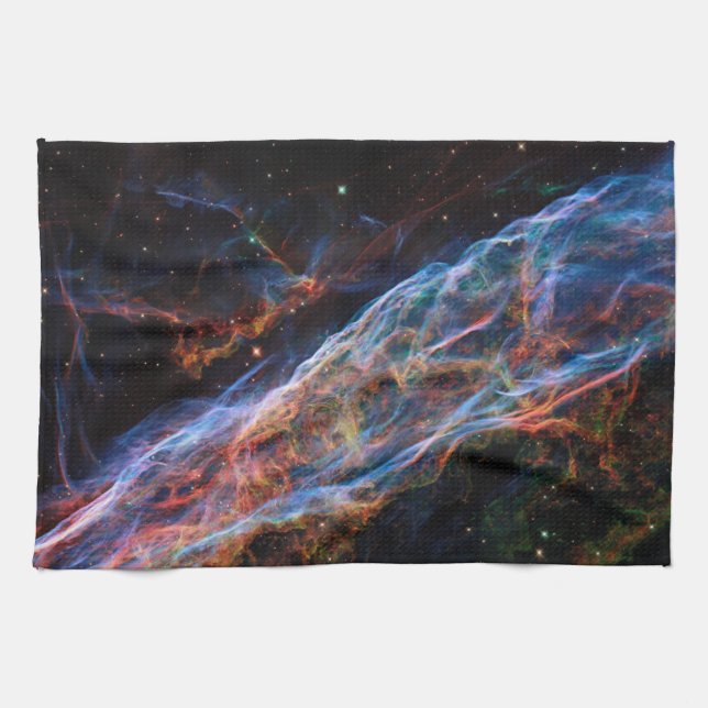 Veil Nebula Supernova Remnants Hubble Telescope Kökshandduk (Horisontell)