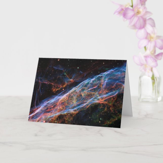 Veil Nebula Supernova Remnants Hubble Telescope Kort (Orkide)