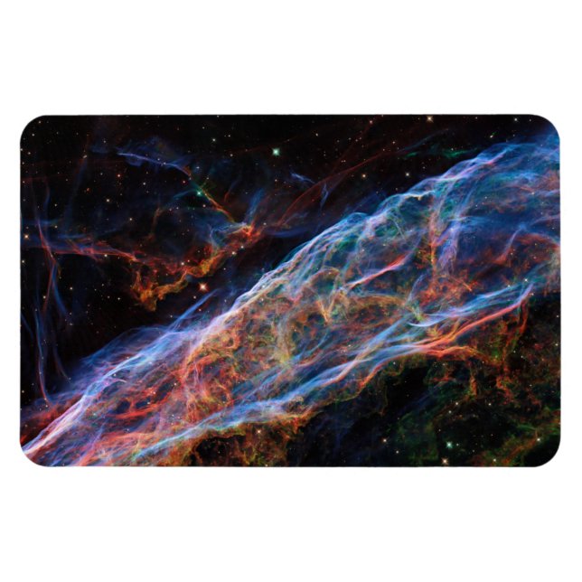 Veil Nebula Supernova Remnants Hubble Telescope Magnet (Horisontell)
