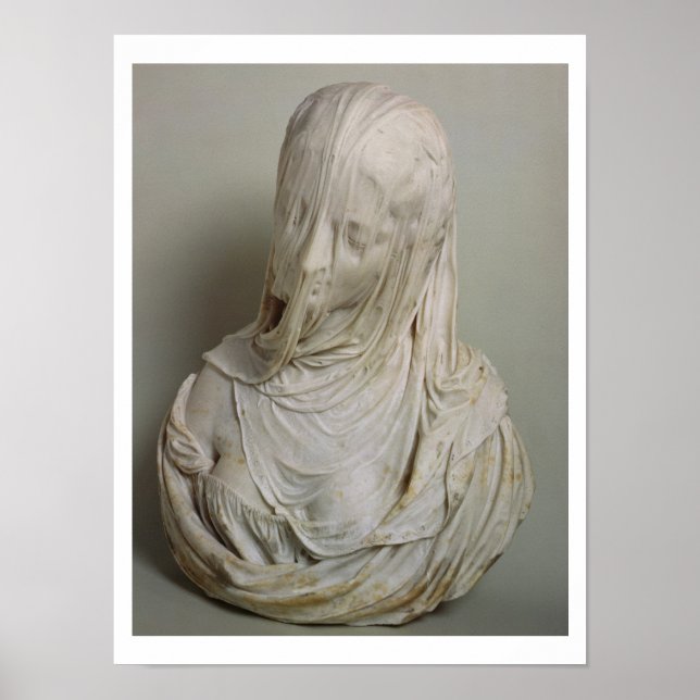Veiled Girl (marble) Poster (Framsidan)