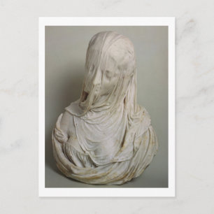Veiled Girl (marble) Vykort