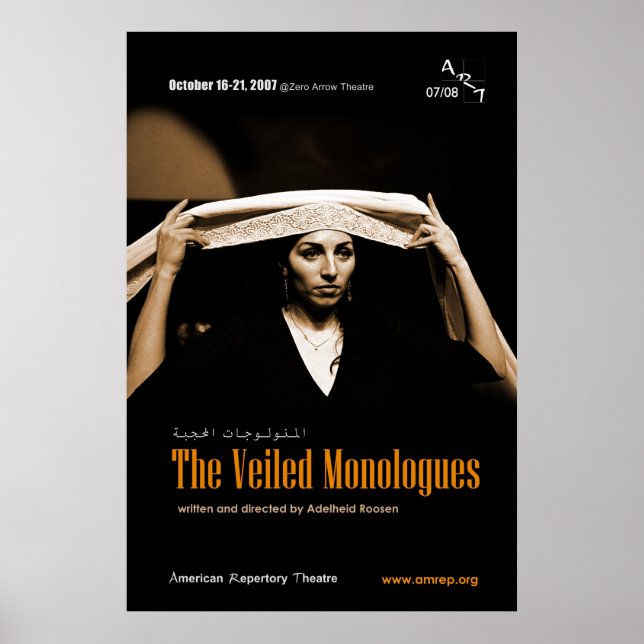 VEILED MONOLOGS POSTER (Framsidan)