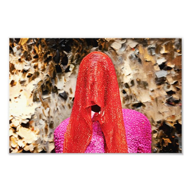 Veiled Mysteri: Ett djärvt spel mellan Färg och St Fototryck (Framsidan)