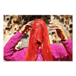 Veiled Mystoppning Fototryck