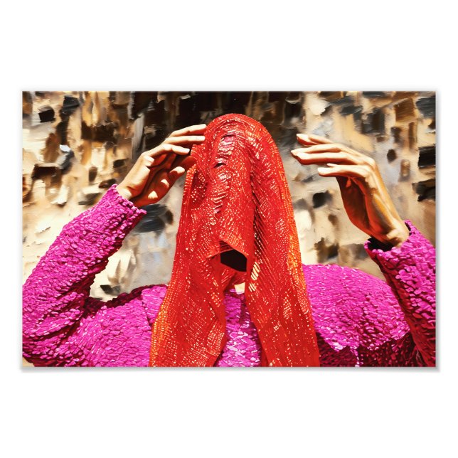 Veiled Mystoppning Fototryck (Framsidan)