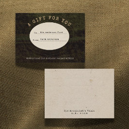 Veiled Notions Graduation Gift Card Insert Card Anteckningskort