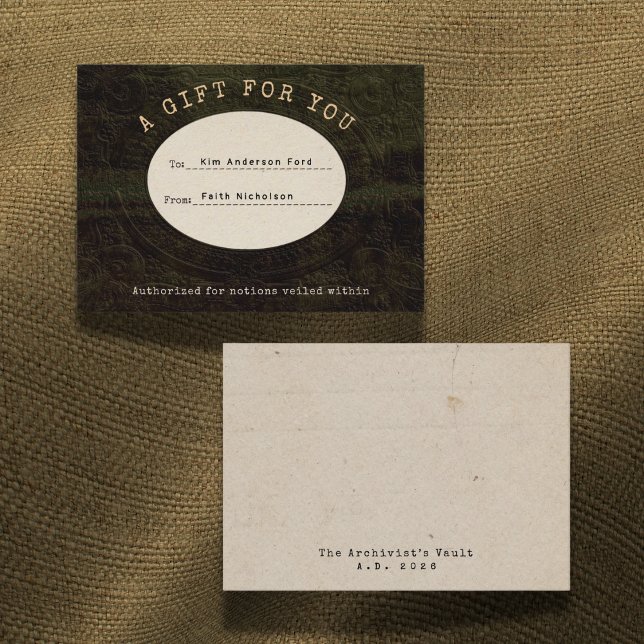 Veiled Notions Graduation Gift Card Insert Card Anteckningskort (Skapare uppladdad)