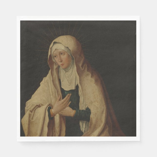 Veiled Virgin Mary (av Lucas van Leyden) Pappersservett (Framsidan)