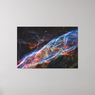 Veilnebulosan Supernovarester Hubble-teleskopet Canvastryck