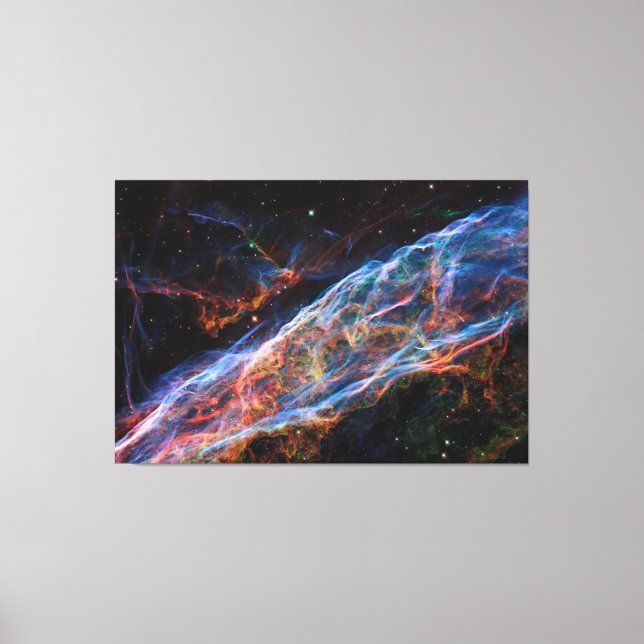 Veilnebulosan Supernovarester Hubble-teleskopet Canvastryck (Framsida)