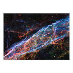 Veilnebulosan Supernovarester Hubble-teleskopet Fototryck