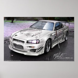 Veilside StreetDrag GTR av MK211 Poster