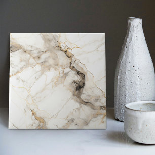 Vein of Guld Faux Marble Intricate Accent Kakelplatta