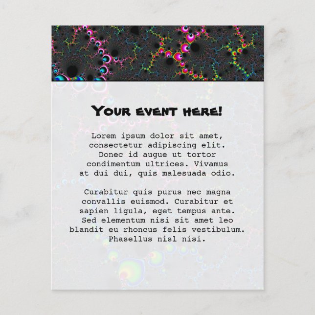 Veins - Fractal Art Flygblad (Framsidan)