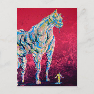 Veiny Horse vycard Vykort
