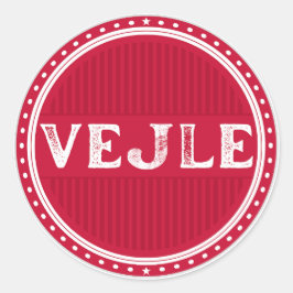 Vejle City Pride Emblem – dansk identitet Runt Klistermärke