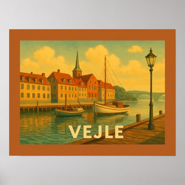 Vejle Danmark Bron Poster (Framsidan)