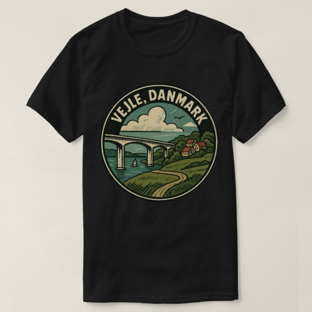 Vejle Danmark Bron T Shirt (Design framsida)