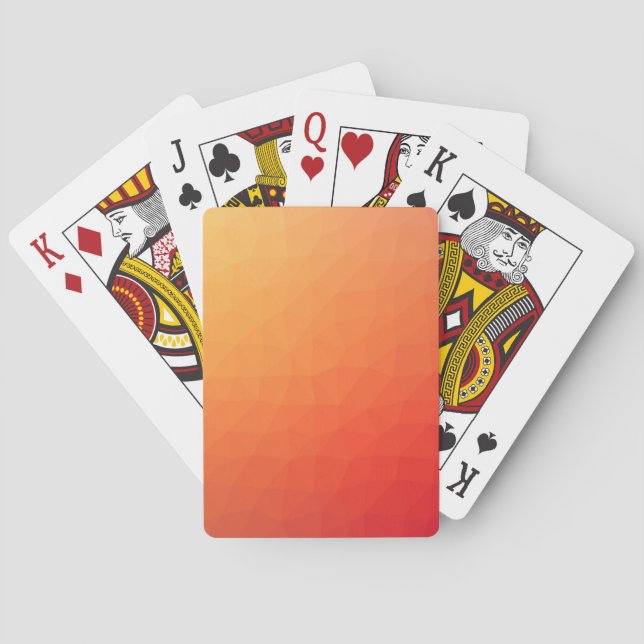 Vektor apelsin textur casinokort (Baksidan)
