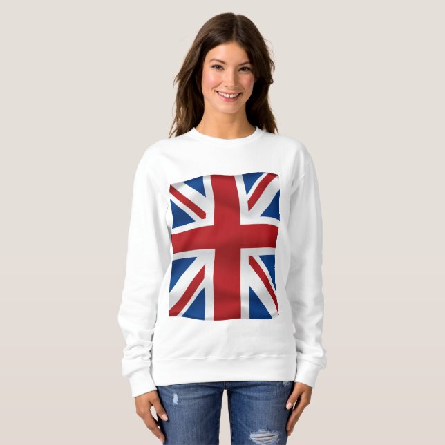 Vektor som vinkar brittisk medborgareflagga tröja (Hel framsida)