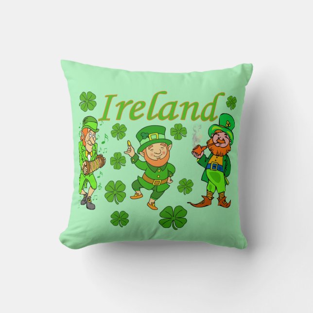 Vektor - trollklöver Irland Kudde (Framsida)