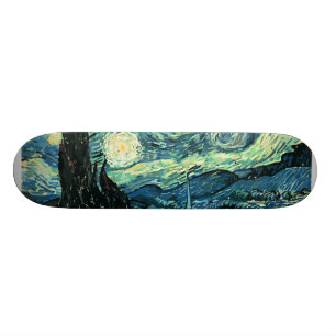 Vektor Van Gogh för starry natt Skateboard Bräda 21,5 Cm