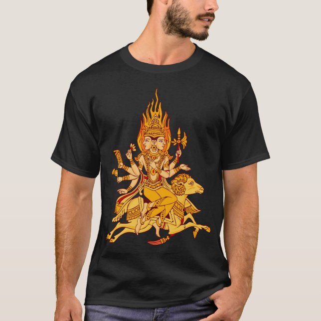 VektorAgni gud av gudomlig kunskap Tee Shirt (Framsida)