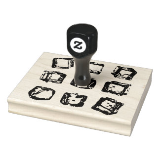 Vektordesign för iskuber stämpel