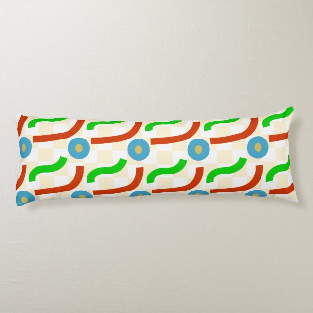 Vektorformer sömlösa mönster kroppskudde (Baksidan)