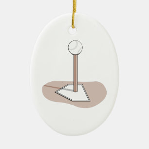 vektorgrafik t-boll julgransprydnad keramik