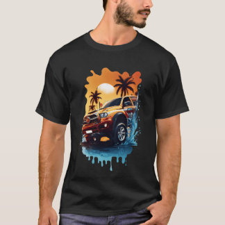 Vektorillustration bil bakgrundsdesign vän re t shirt