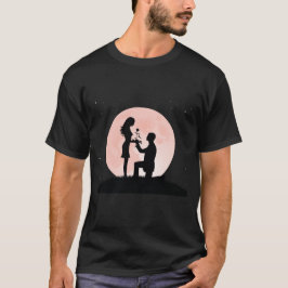 Vektorkonst i par kärlek t shirt