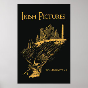 Vektorkonststen av Cashel Irland, bokomslag Poster