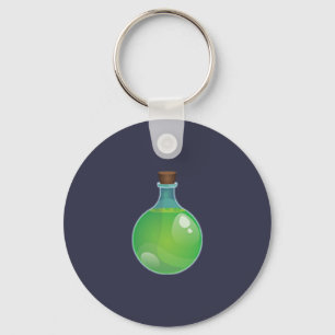 Vektorliten medicinflaska Keychain Nyckelring
