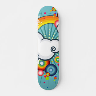 vektorregnbåge mini skateboard bräda 18,5 cm