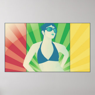 vektorstrålar poster