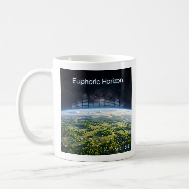 Vektra Shift - Euphorisk Horisont EDM Kaffe Mugg (Vänster)