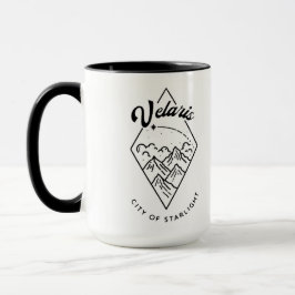 Velaris Larger Black Detail Mugg