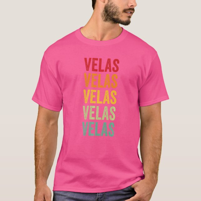 Velas Crypto Rainbow Text T Shirt (Framsida)