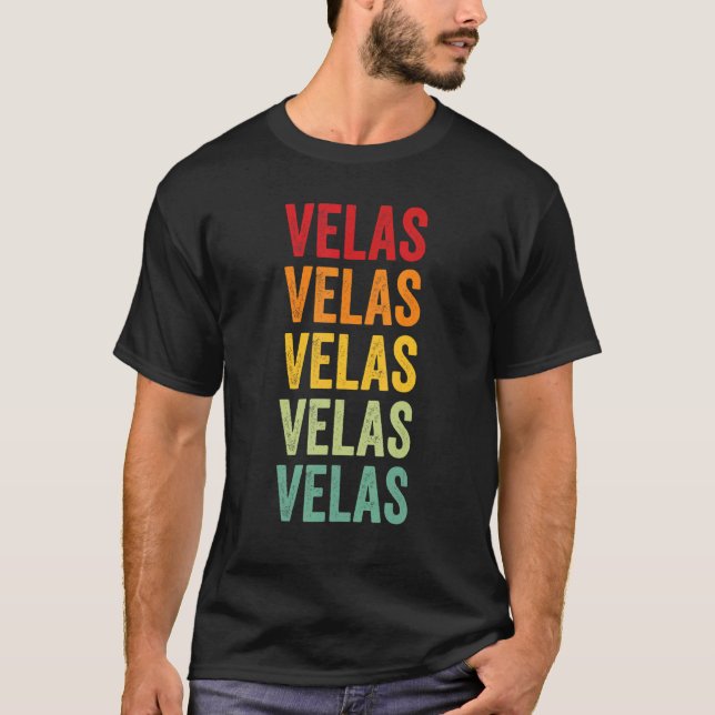 Velas Krypto Regnbåge Text Design T Shirt (Framsida)