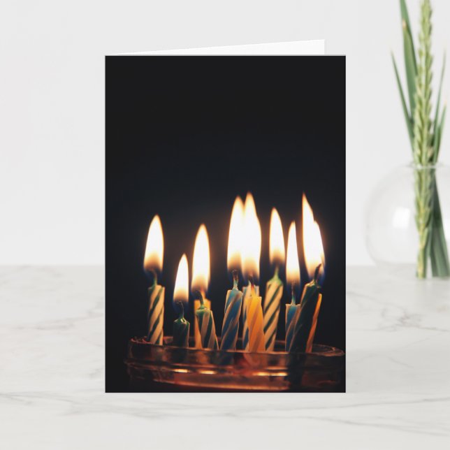 Velas para cumpleaños kort (Framsida)