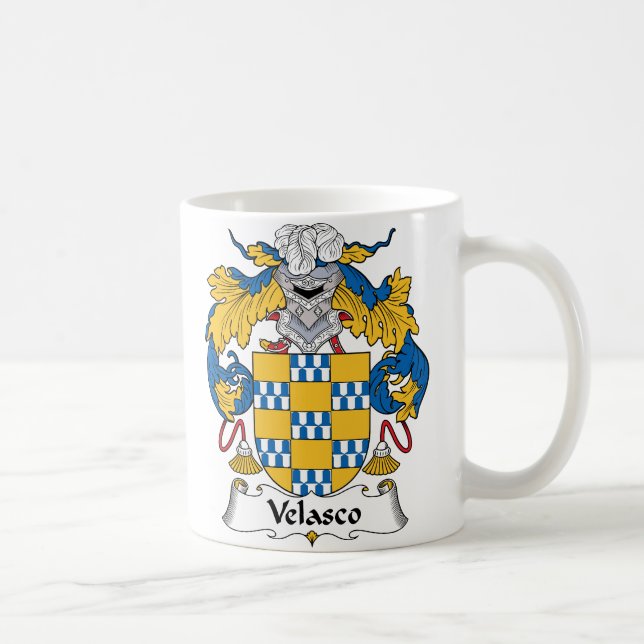 Velasco familjvapensköld kaffemugg (Höger)