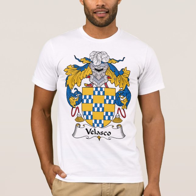 Velasco familjvapensköld tee shirt (Framsida)