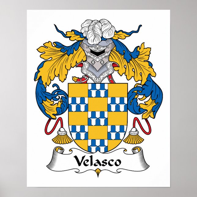 Velasco Family Crest Poster (Framsidan)