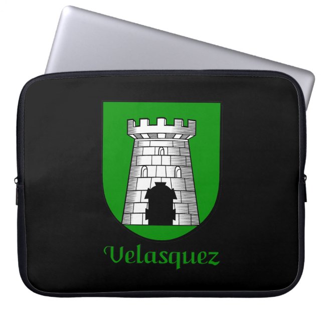Velasquez Family Shield Electronics Bag Laptop Fodral (Framsidan)