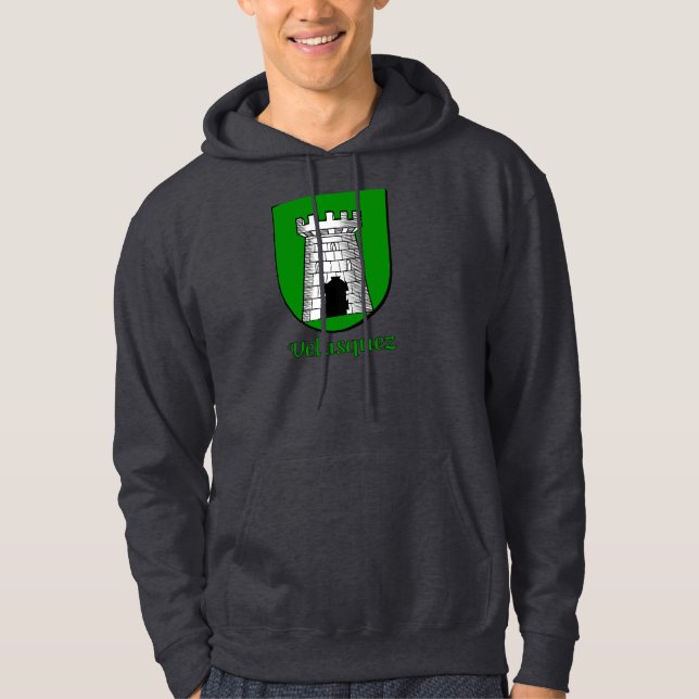 Velasquez Family Shield Hooded Sweatshirt (Framsida)