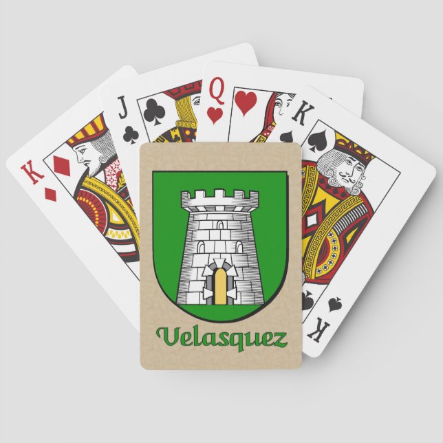 Velasquez Heraldic Shield Casinokort (Baksidan)