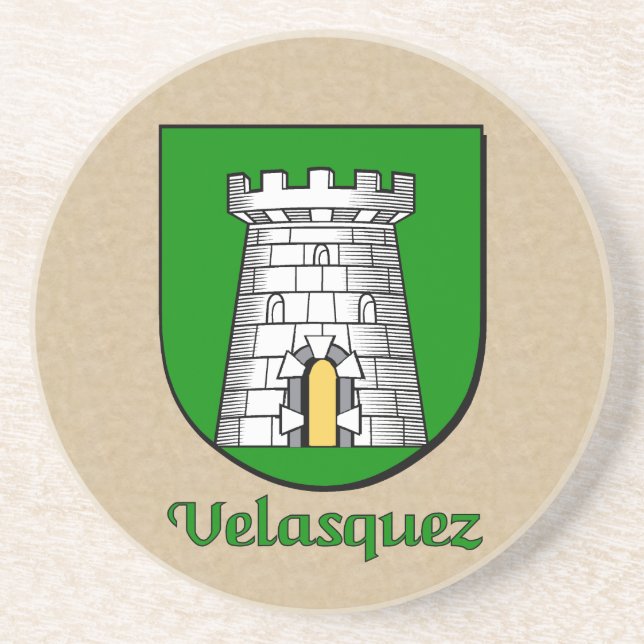 Velasquez Heraldic Shield Underlägg Sandsten (Framsidan)
